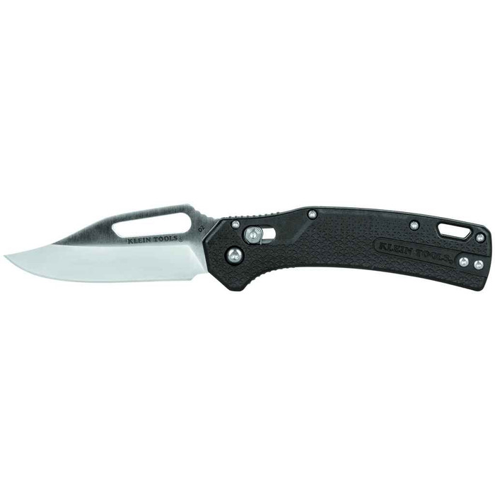 Klein Tools OGK002BKT KTO Resurgence Knife, Clip Point Blade, Black Handle