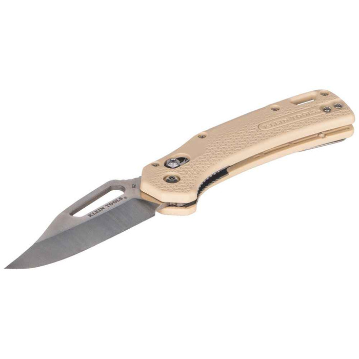 Klein Tools OGK002TNT KTO Resurgence Knife,Clip Point Blade, Sand Handle