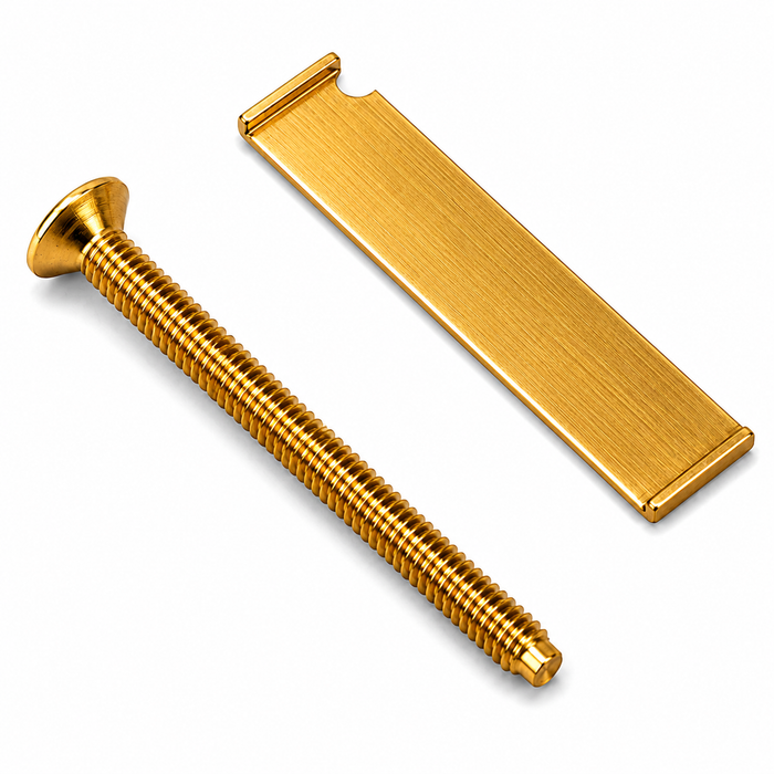 Schlage B202-558 Tailpiece & 2x B250-086 Screw Pack, For Use With B250PD Conventional Cylinder & 1-3/8" To 1-3/4"