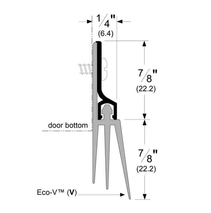 Pemko 57AV Door Bottom Sweep 36