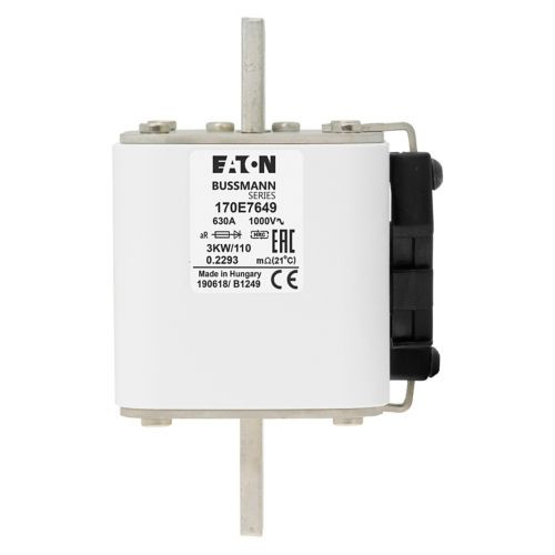 Bussmann 170E7649 High-Speed Square Body Fuse, 630A Class aR