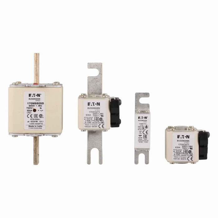 Bussmann 170E3956 Eaton series fuse, 80A RMS, 100 kAIC at 1200 Vdc, Non Indicating