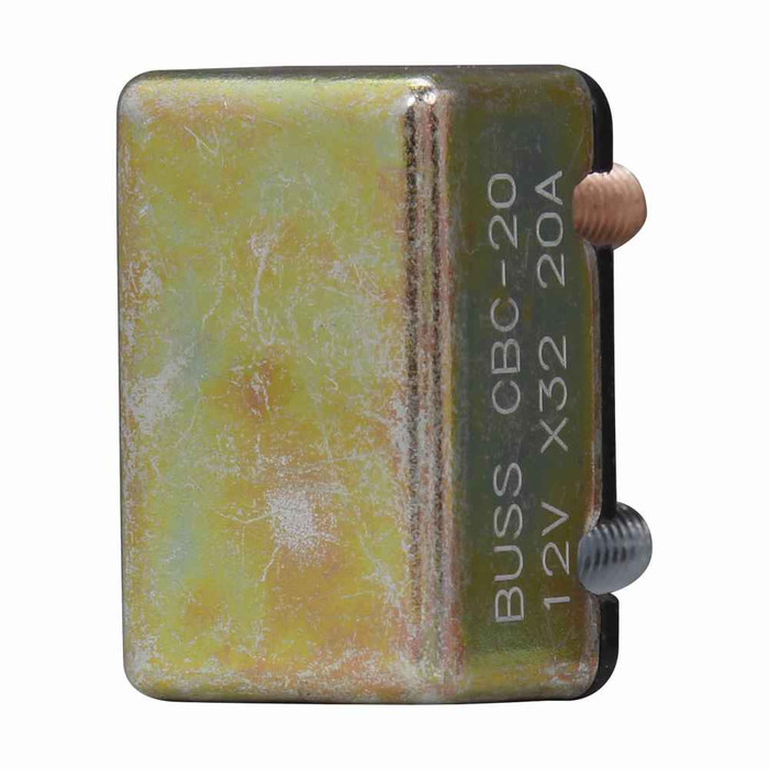 Bussmann CBC-15 Eaton series CBC automotive circuit breaker, 14 Vdc, 15A, 1.5 kAIC, Automotive, type I, #10-32 TPI stud