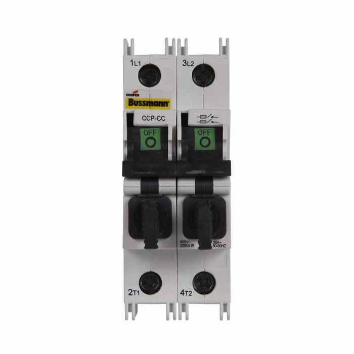 Bussmann CCP-2-30M Eaton series CCP UL98 fusible disconnect, 600 Vac, 125 Vdc, 30A, UL98 fusible disconnect, Two-pole, UL Midget
