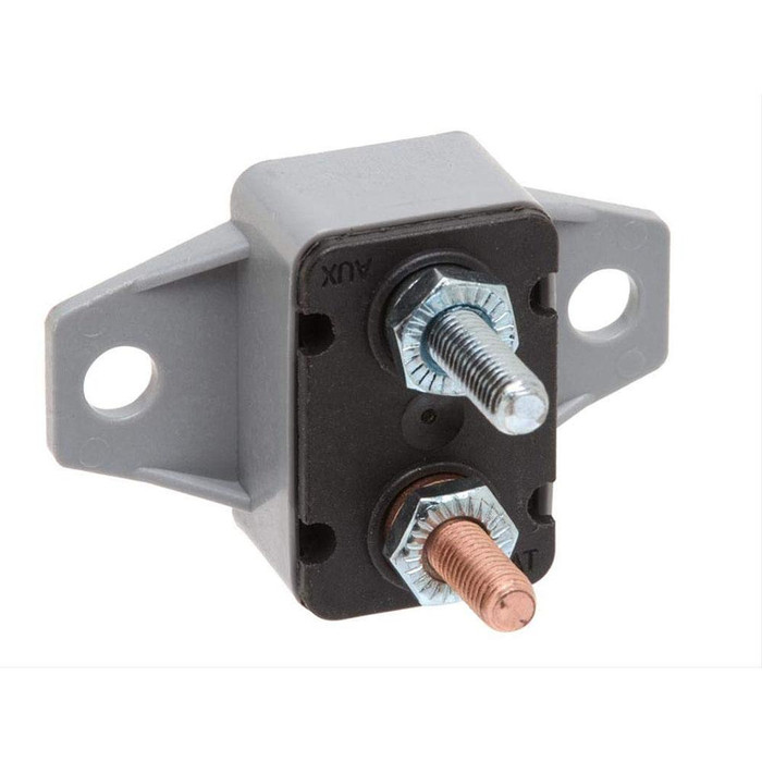 Bussmann CB123-50B Eaton series CB123-B automotive circuit breaker, 24 Vdc, 50A, 1.5 kAIC at 12 Vdc, Automotive, type III, heavy duty, #10-32 TPI stud