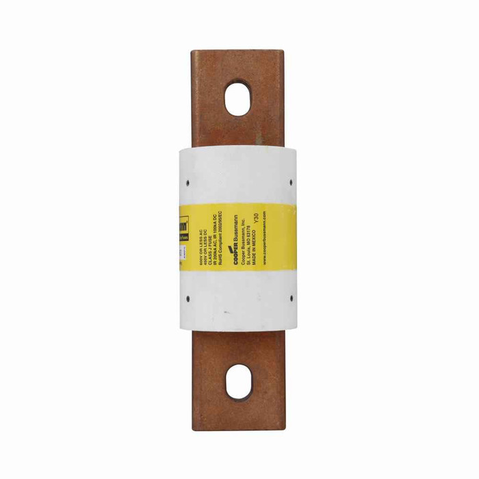 Bussmann DFJ-600 Eaton series DFJ high speed fuse, 600 Vac or less, 450 Vdc or less, 600A, 200 kAIC at 600 Vac, 100 kAIC 450 Vdc, Non Indicating, High speed fuse, Bolt-on, Class J, Melamine tube