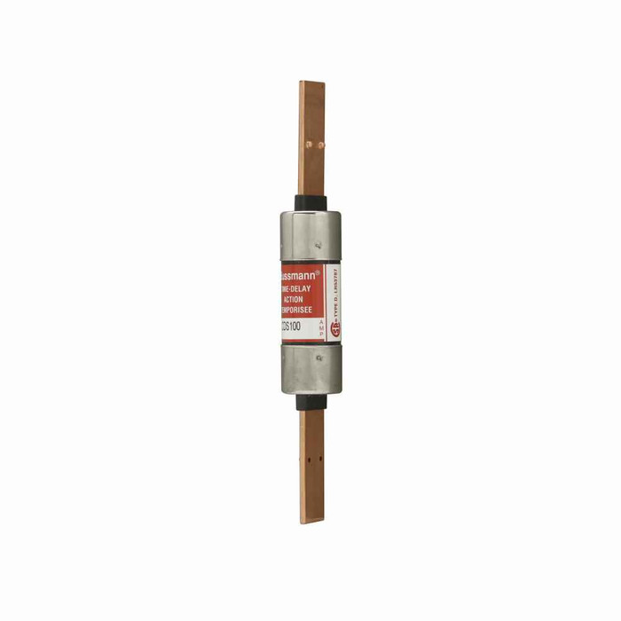 Bussmann CDS100 Eaton series time-delay CDS type D fuse, 600V, 100A, 10 kAIC, Non Indicating, Time delay, type D, Knife Blade End X Knife Blade End