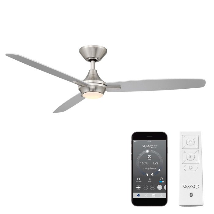 WAC Smart Fans WAC-F-060L Blitzen 3-Blade LED Smart Ceiling Fan