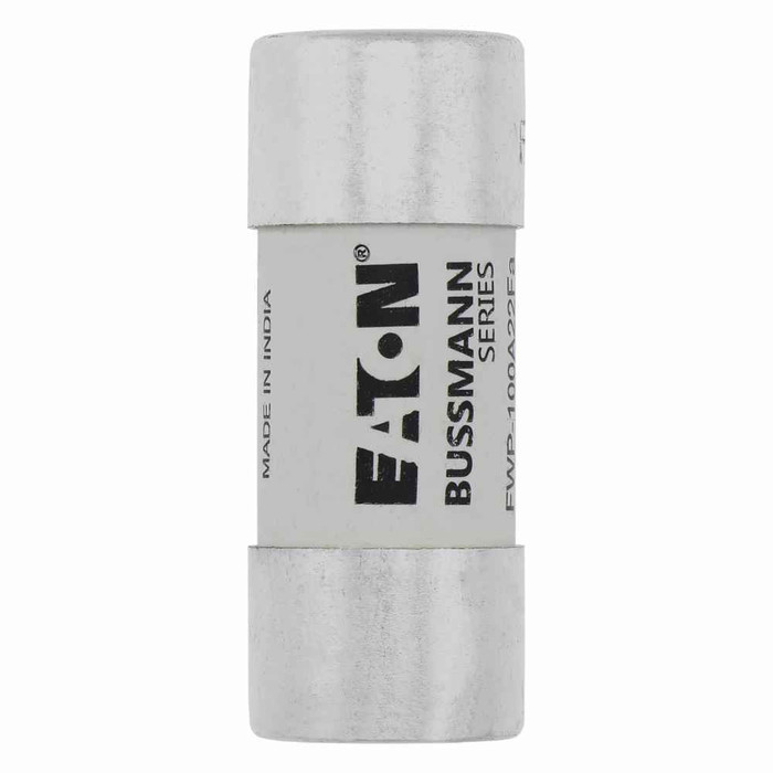 Bussmann FWP-25A22FI Eaton series FWP high speed fuse, 700 Vac (IEC), 700 Vdc (UL), 25A, 200 kAIC at 300 Vdc, 50 kAIC at 300 Vdc, With Indicator, High speed fuse, Ferrule end X ferrule end, Class aR, White, Ceremic