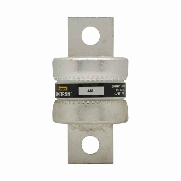 Bussmann JJS-600 Eaton series JJS fuse, Current-limiting very fast acting fuse, Small footprint, VFD line protection, 600 A, Class T, Non-indicating, Bolted blade end x bolted blade end, 200 kAIC at 600 V, Standard, 1, 600 V