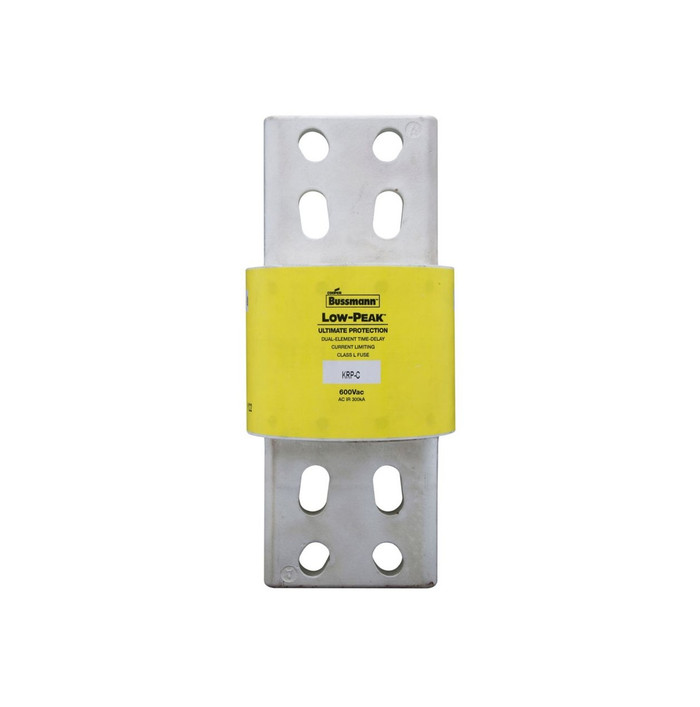 Bussmann KRP-C-3000SP Eaton series KRP-C fuse, Current-limiting time-delay fuse, 3000 A, L, Non-indicating, Bolted blade end x bolted blade end, 4 sec at 500%, 300 kAIC at 600 V,100 kAIC Vdc, 600 V, 300 Vdc
