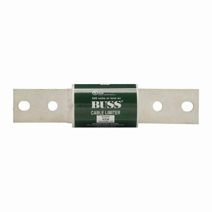 Bussmann KFT Eaton series KFT cable limiter, 200 kAIC at 600 Vac, Center bolt end X offset bolted end, Cable: Copper or Aluminum, Copper: 250 kcmil, Aluminum: 250 kcmil, Non Indicating