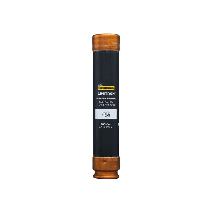 Bussmann KTS-R-40 Eaton series KTS-R fuse, LIMITRON Fast-acting fuse, 70/30 brass end cap, Panelboards, 40 A, 1, Class RK1, Non-indicating, Ferrule end x ferrule end, 200 kAIC at 600 Vac, Melamine glass tube, Standard, 600 V