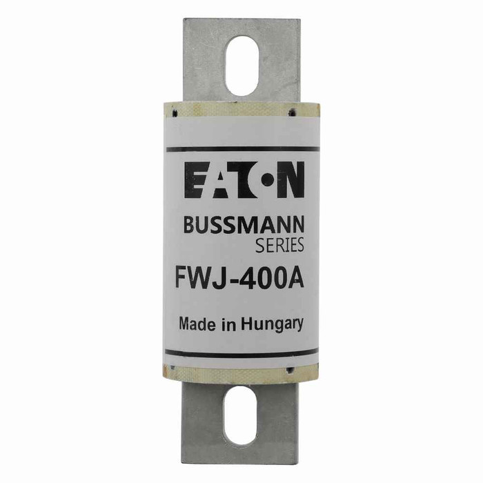 Bussmann FWJ-300A Eaton series FWJ high speed fuse, 300A, 25 kAIC (35-200A), 100 kAIC (250-2000A), 50 kAIC at 800 Vdc (35-200A, 450-600A), None, High speed fuse, Blade end X blade end, Stud