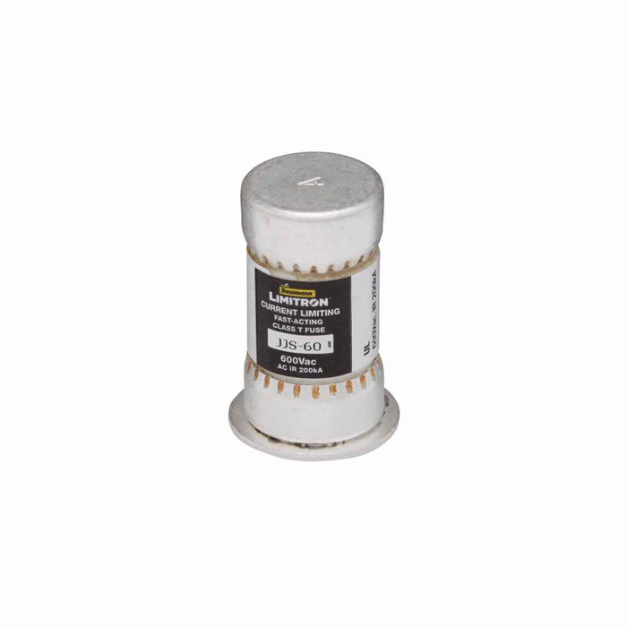 Bussmann JJS-50 Eaton series JJS fuse, Current-limiting very fast acting fuse, Small footprint, VFD line protection, 50 A, Class T, Non-indicating, Ferrule end x ferrule end, 200 kAIC at 600 V, Standard, 10, 600 V