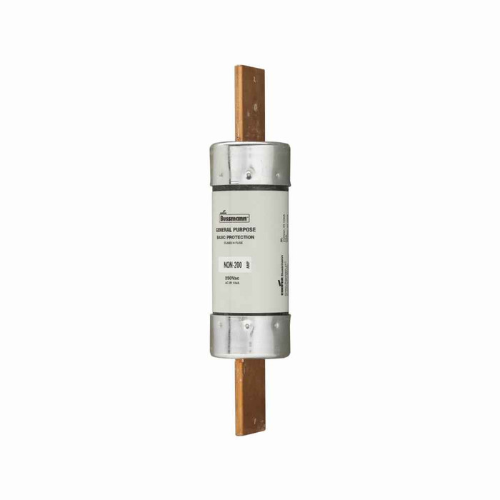 Bussmann NON-125 Eaton series NON fuse, Supplemental one-time fuse, Non current limiting, Light duty circuit locations, 125 A, Class H, Non-indicating, Blade end x blade end, 10 kAIC at 250 Vac, Standard, 1, 250 V, 125 Vdc
