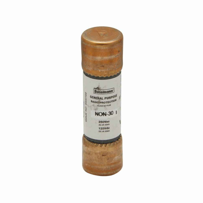 Bussmann NON-9 Eaton series NON fuse, Supplemental one-time fuse, Non current limiting, Light duty circuit locations, 9 A, Class H, Non-indicating, 50 kAIC at 125 Vdc,50 kAIC at 250 Vac, Standard, 10, 250 V, 125 Vdc