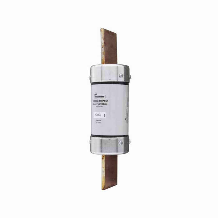 Bussmann NON-600 Eaton series NON fuse, Supplemental one-time fuse, Non current limiting, Light duty circuit locations, 600 A, Class H, Non-indicating, Blade end x blade end, 10 kAIC at 250 Vac, Standard, 1, 250 V