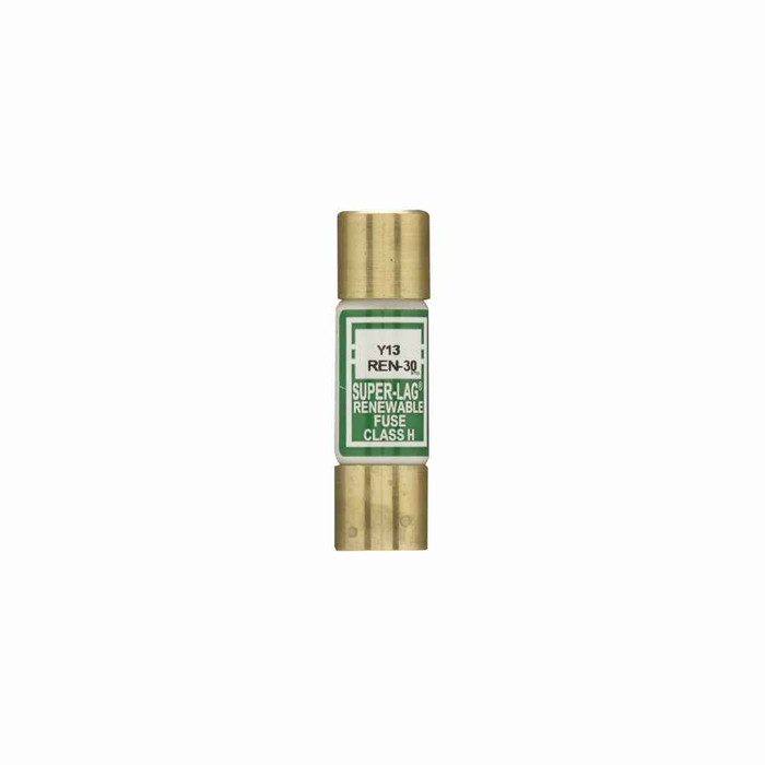 Bussmann REN-5 Eaton Series REN Fuse, Renewable Fuse, Renewable, Super lag, time lag, 5 A, 250 Vac, 10 kAIC interrupt rating, Class H, Ferrule end X ferrule end connection, 10 units