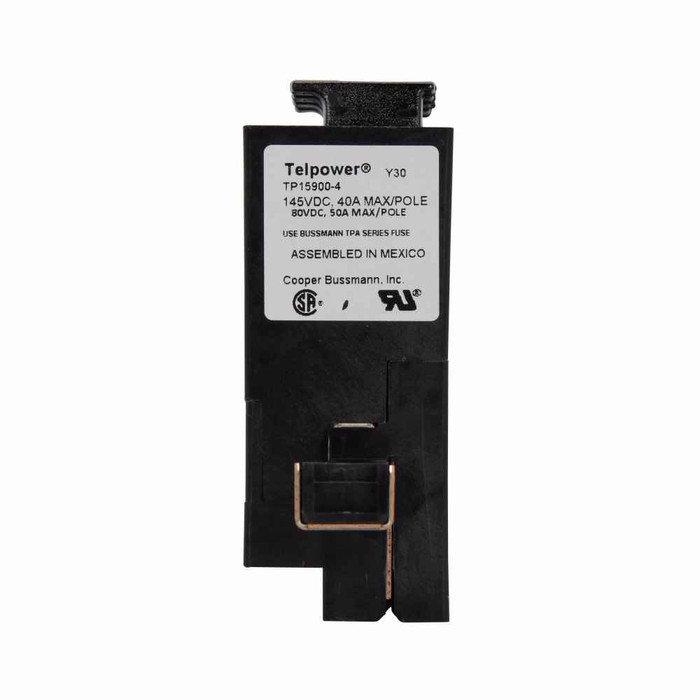 Bussmann TP15900-41-2 Eaton series TP15 fuse disconnect switch, 145 Vdc, 80 Vdc, 40A at 145 Vdc, 50A at 80 Vdc, Fusible, rear access, Four-pole