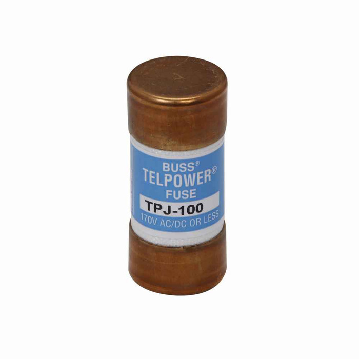 Bussmann TPJ-80 Eaton series TPJ telecommunication fuse, 170 Vac/dc, 80A, Non Indicating, Glass melamine tube