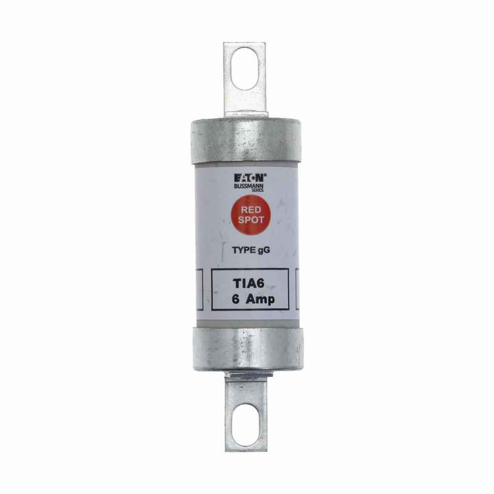 Bussmann TIA6 Eaton series low voltage British standard fuse, 660 Vac, 460 Vdc, 6A, 80 kAIC, None, fuse, Class C gL/gG