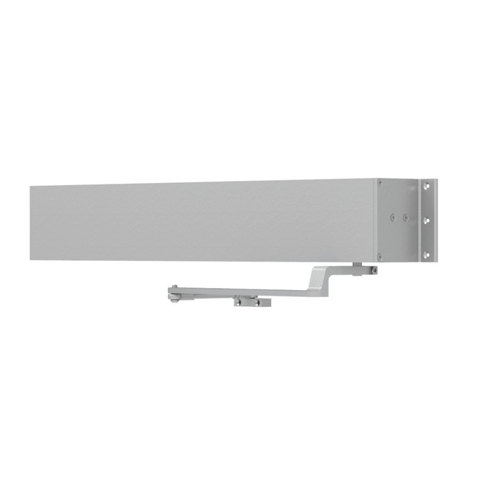LCN 9542 Senior Swing electromechanical automatic door operator, surface-mounted push side, aluminum anodized finish (628), shown with regular arm assembly