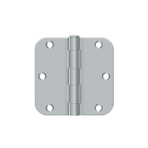 Orca Hardware 3-1/2" x 3-1/2" x 5/8" Radius Corner Plain Bearing Residential Hinge