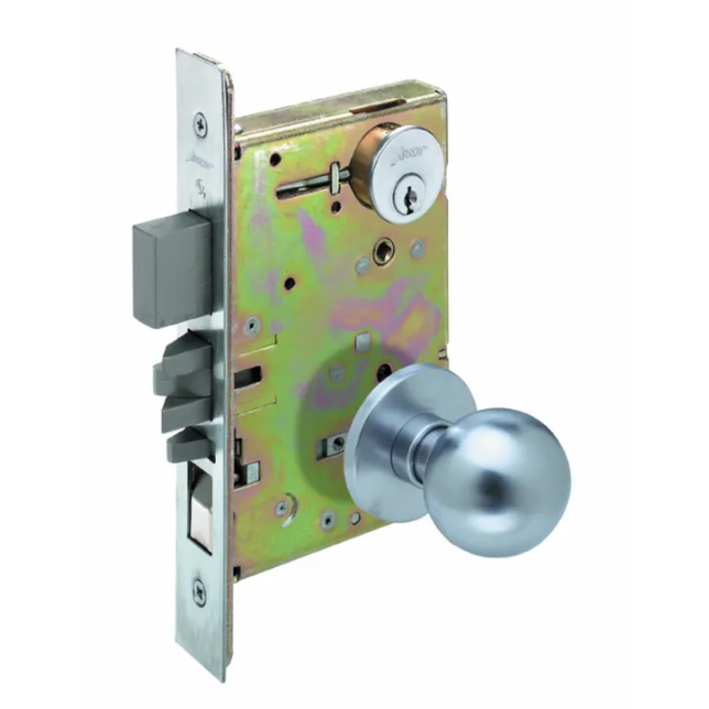 Arrow AM11 Mortise Lock Front Door Function, B Knob, D Rose