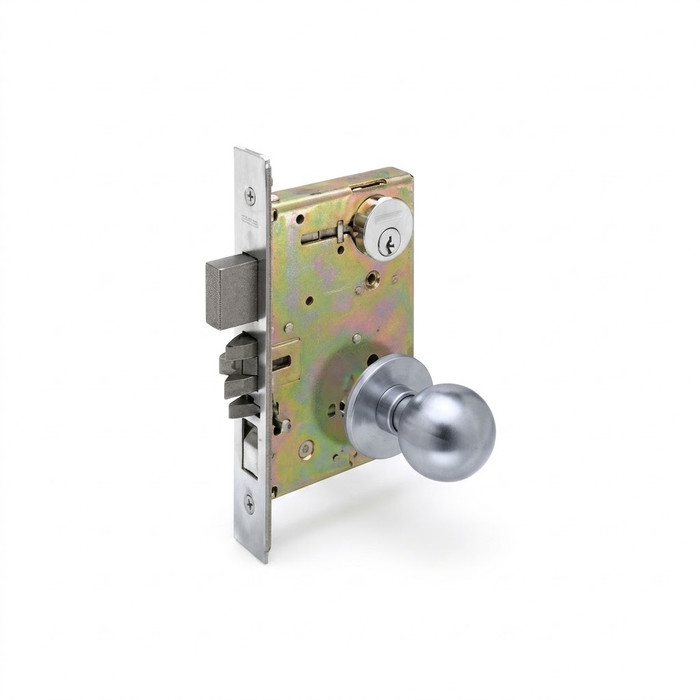 Arrow AM11 Mortise Lock Front Door Function, B Knob, D Rose