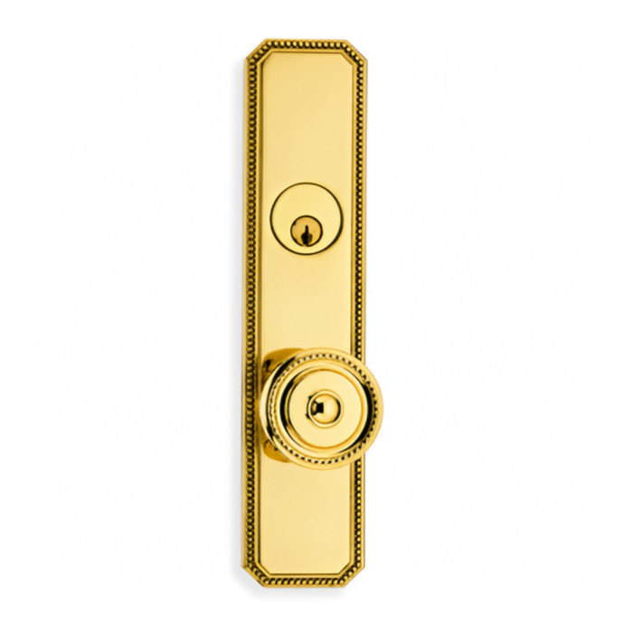 Omnia D25430A 430 Knob and 25000 Plate Single Cylinder Mortise Lockset  Omnia D25430A