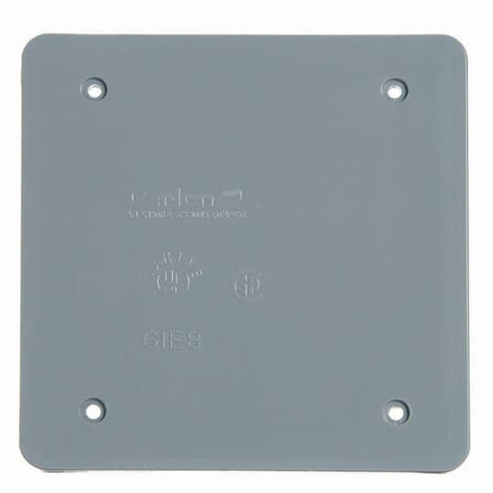 CLN E9802CN-CAR 2 GANG WEATHERPROOF BLANK COVER GRAY CLN E9802CN-CAR 2 GANG WEATHERPROOF BLANK COVER GRAY