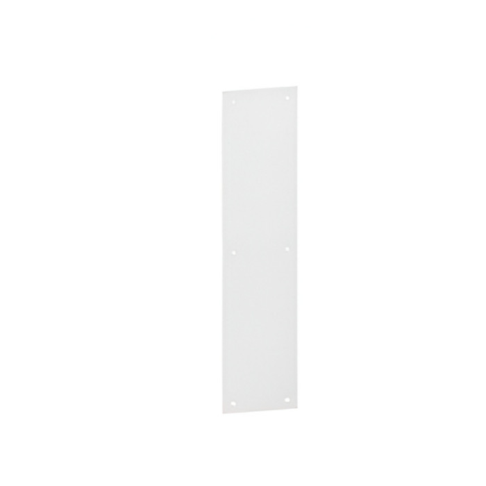Hager 100T Push Plate with Square Corner and Rounded Bevel Design