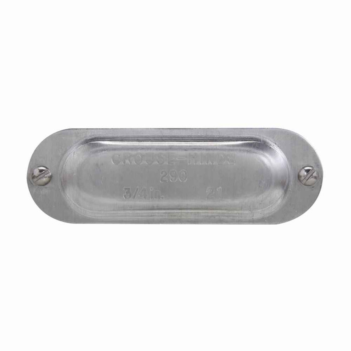 Crouse-Hinds 390 Eaton series Condulet Mark 9 cover, Sheet aluminum, 1"