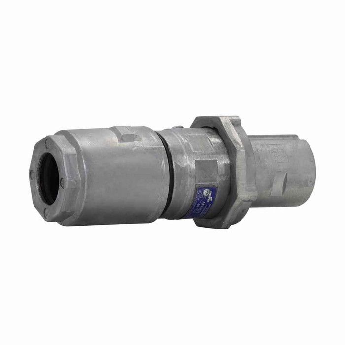 Crouse-Hinds APJ3375 S22 Eaton series Arktite APJ plug, 30A, 0.39-1.20", Three-wire, three-pole, 50-400 Hz, Style 1, Copper-free aluminum, Reversed contacts, 600 Vac/250 Vdc