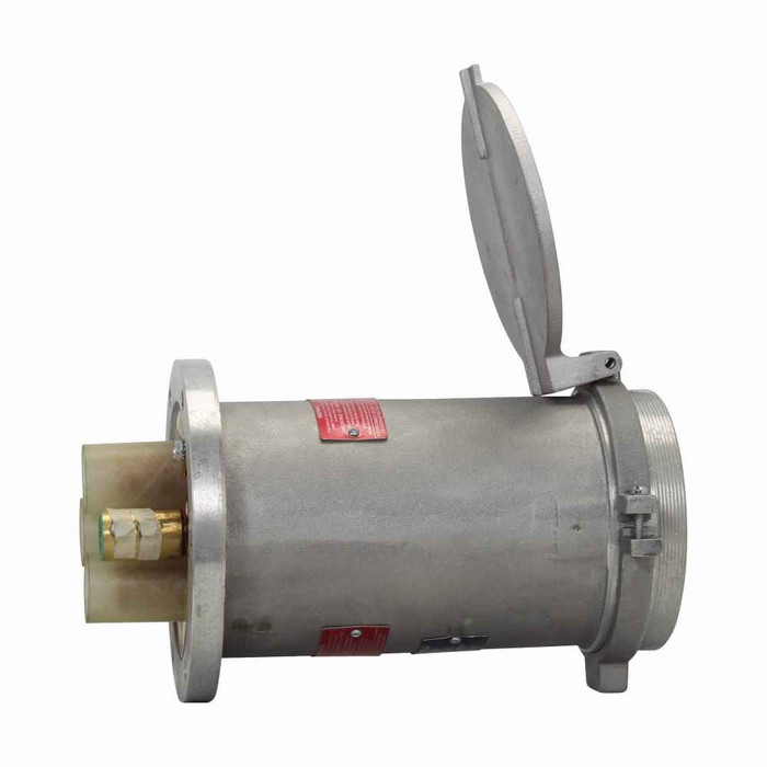 Crouse-Hinds AR40412 Eaton series Arktite AR receptacle, 400A, Four-wire, four-pole, 50-400 Hz, Style 1, Copper-free aluminum, Spring door, 600 Vac/250 Vdc, 1.25"