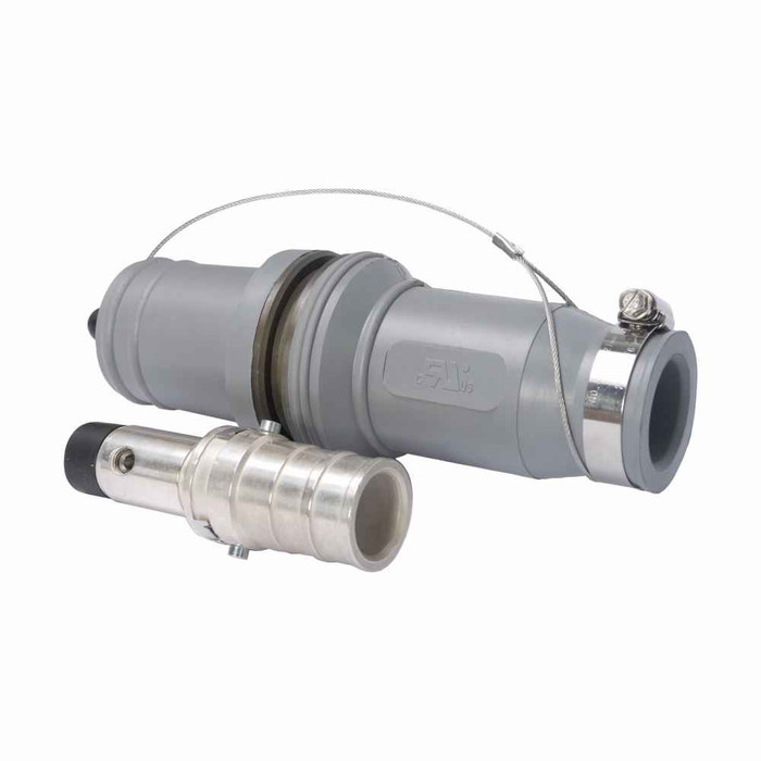 Crouse-Hinds E1049-3 Eaton series Roughneck E1049 plug, Up to 898A continuous, 535 kcmil, Red, Hexagon crimp or solder, Copper contacts, Male, Rubber, 1000 Vac/dc