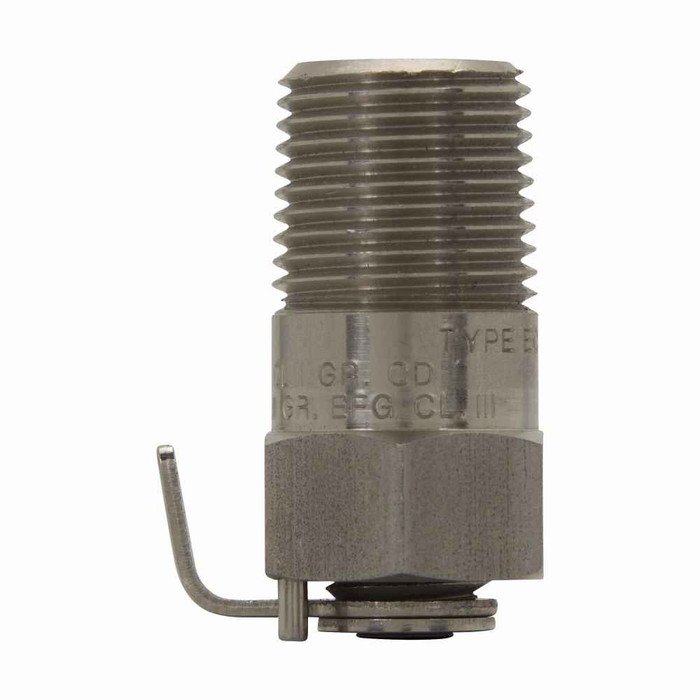 Crouse-Hinds ECD387 Eaton series ECD standard drain, Stainless steel, 3/8"