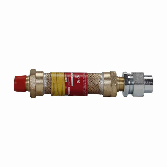 Crouse-Hinds ECLK330 Eaton series ECLK coupling, 30" flexible length, Male connection one end, female connection one end, Forged brass, 1" trade size
