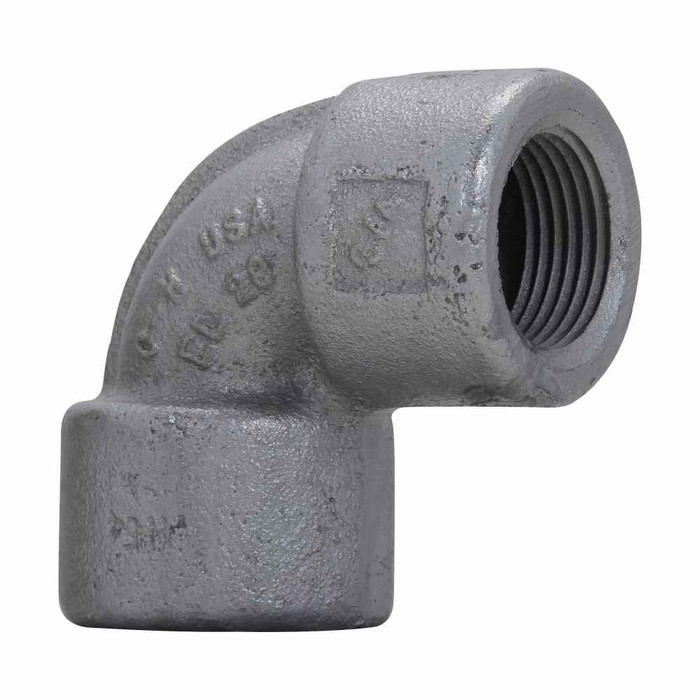 Crouse-Hinds EL69 SA Eaton series EL elbow, Female, Copper-free aluminum, 90°, 2"