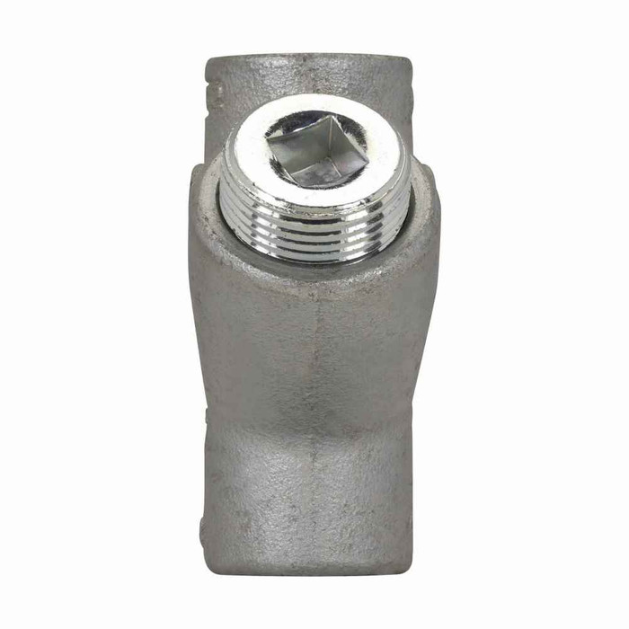 Crouse-Hinds EYS1 SA Eaton series EYS conduit sealing fitting, Female, Copper-free aluminum, Vertical only, Group B rated, 1/2"