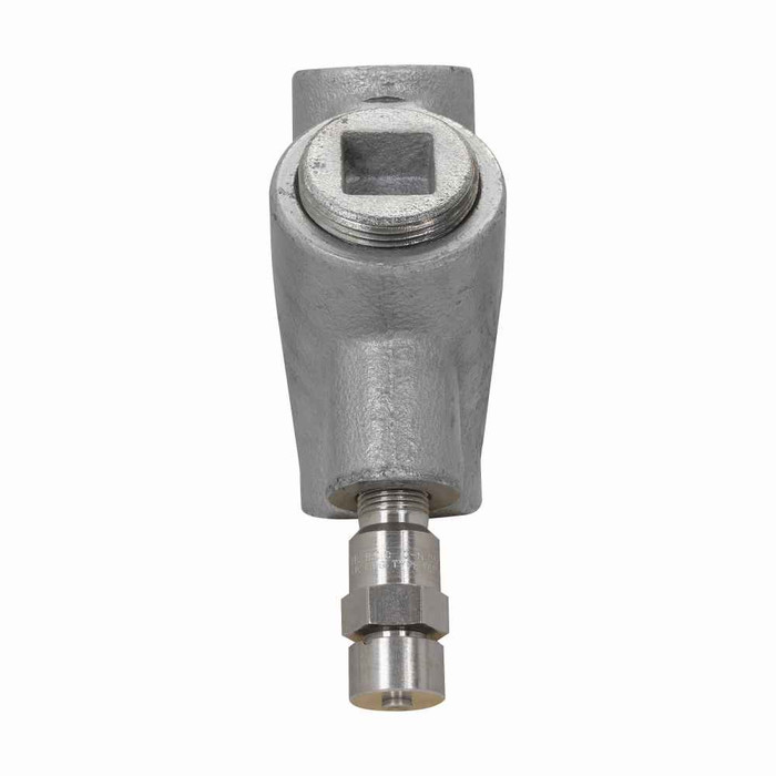 Crouse-Hinds EYDX61 Eaton series EYDX expanded fill sealing fitting with drain, Female, Feraloy iron alloy and/or ductile iron, Vertical only, Group B rated, 2"
