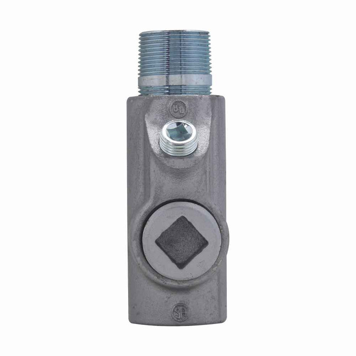 Crouse-Hinds EYS86 Eaton series EYS conduit sealing fitting, Male and female, Feraloy iron alloy and/or ductile iron, Vertical or horizontal, 3"