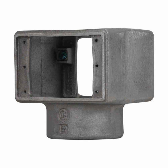 Crouse-Hinds FSE612 Eaton series FSE receptacle body, Double face, Copper-free aluminum, 2" integral hub for pole mounting