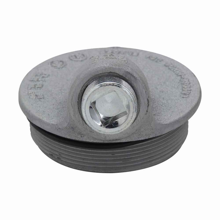 Crouse-Hinds GUA062 Eaton series Condulet GUA sealing cover, 3" cover opening diameter, Feraloy iron alloy, 12 thread pitch