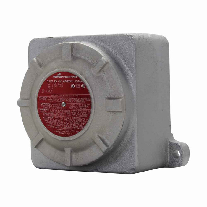 Crouse-Hinds GUB03 SA ATEX Eaton series GUB junction box, 9-5/8" cover opening, 11" x 12" x 8-13/16", Feraloy iron alloy, ATEX certified