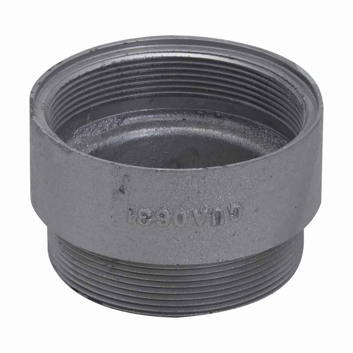 Crouse-Hinds GUA0631 Eaton series Condulet GUA threaded extension, 3" cover opening diameter, 1-1/4" exterior depth, Feraloy iron alloy