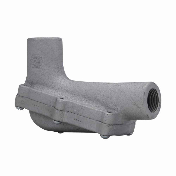Crouse-Hinds LBH20 Eaton series Condulet LBH conduit outlet body with cover, Feraloy iron alloy, 3/4"