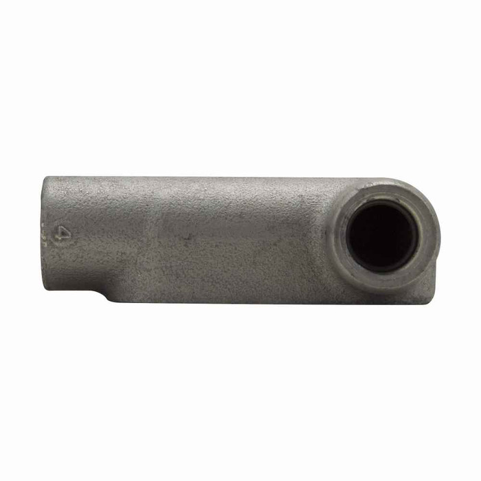 Crouse-Hinds LR67 Eaton series Condulet Form 7 conduit outlet body, Feraloy iron alloy, LR shape, 2"