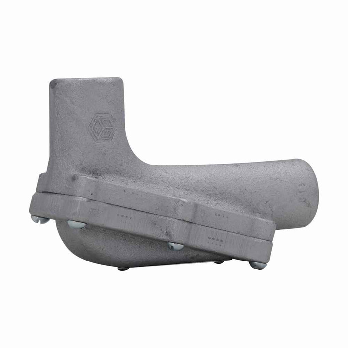 Crouse-Hinds LBH60 SA Eaton series Condulet LBH conduit outlet body with cover, Copper-free aluminum, 2"